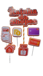 Topper de papel Simples 3D