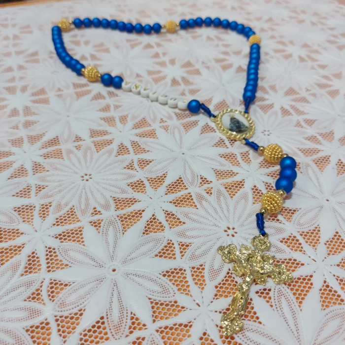 Terço Nossa Senhora Aparecida Personalizado c/ Nome - Imagem 2