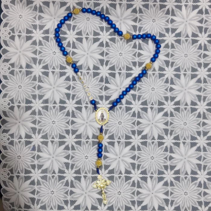 Terço Nossa Senhora Aparecida Personalizado c/ Nome - Imagem 1